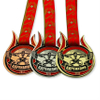 Medalha de figura de desenho animado da turnê Lucky Run e Fitness 2017 (2)