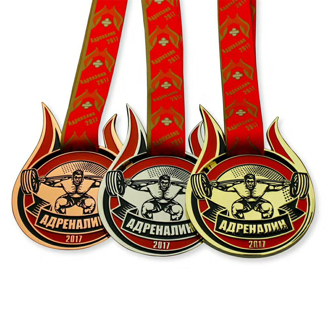 Medalha de figura de desenho animado da turnê Lucky Run e Fitness 2017 (2)